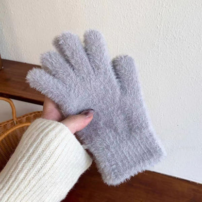 Warme effen handschoenen
