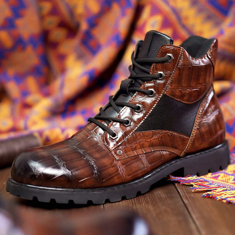 Olsen & Olsen™ Rendell | Leren Croco Laarzen
