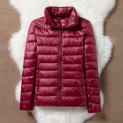 Ulla Lightweight Transitional Jacket | Dark Red