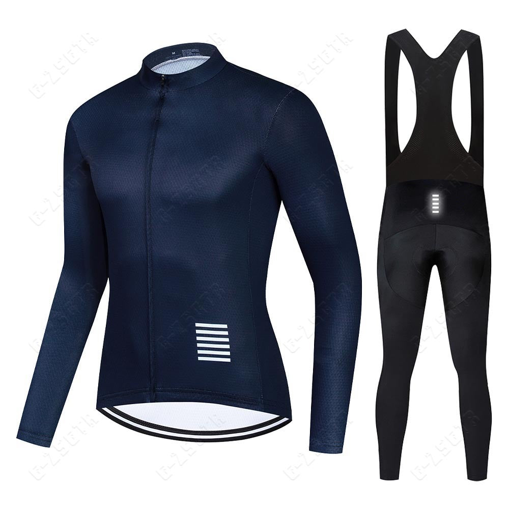 Professionele wielerset met lange mouwen