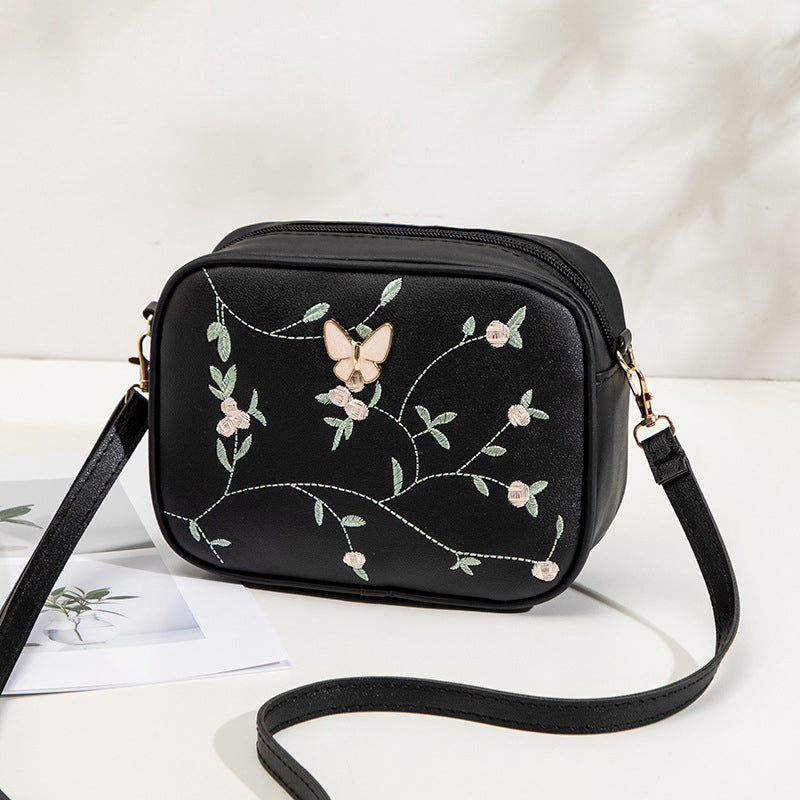 Casual Tas Met Geborduurd Bloemenpatroon
