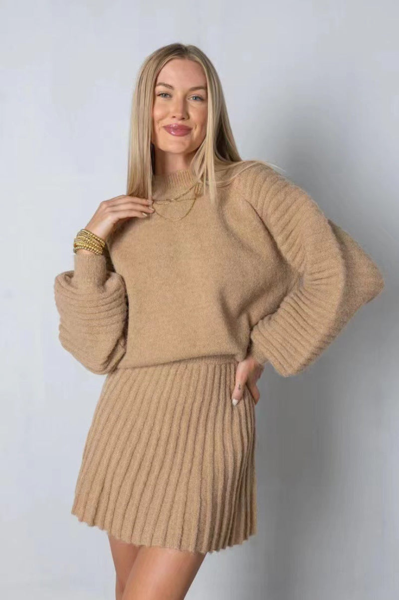 PEBBLES™ - Stijlvolle set van trui met lange mouwen en minirok