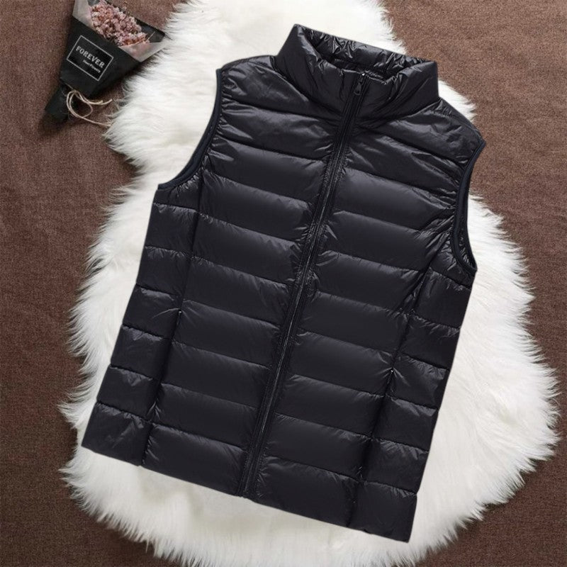 Isa gewatteerd gilet | Zwart