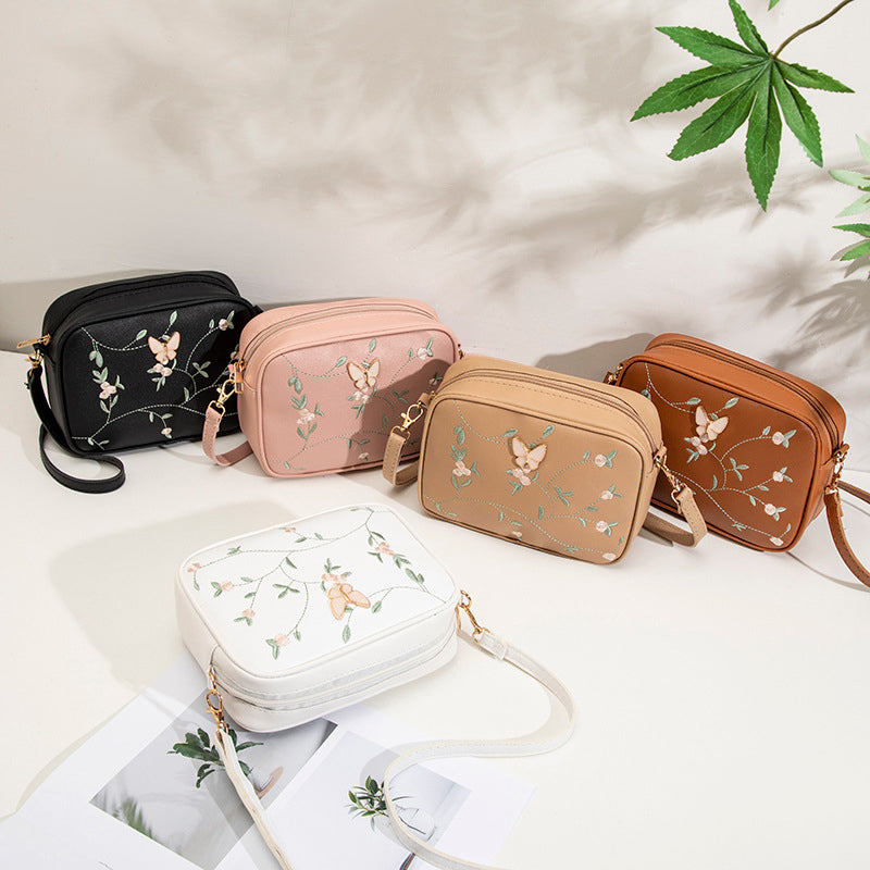Casual Tas Met Geborduurd Bloemenpatroon