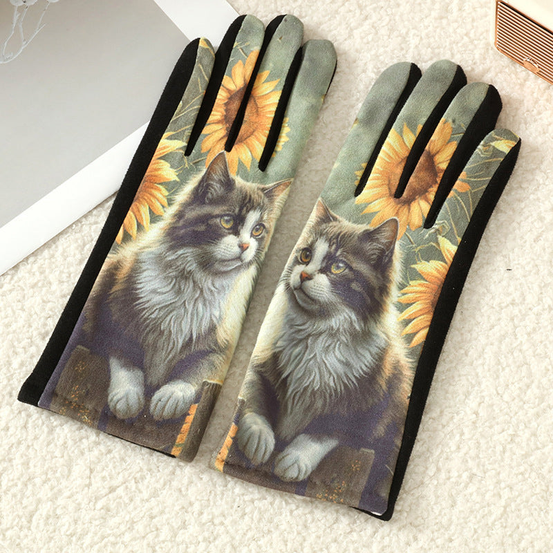 Gants Chauds De Dessin Animé