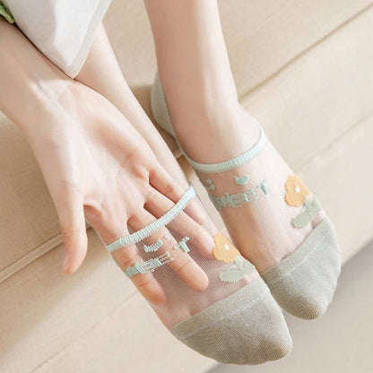 Chaussettes Fleuries Respirantes