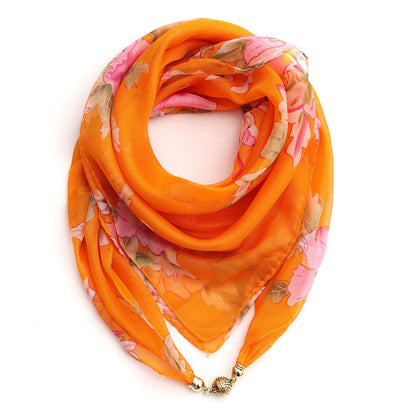 Casual Sjaal Met Bloemenprint