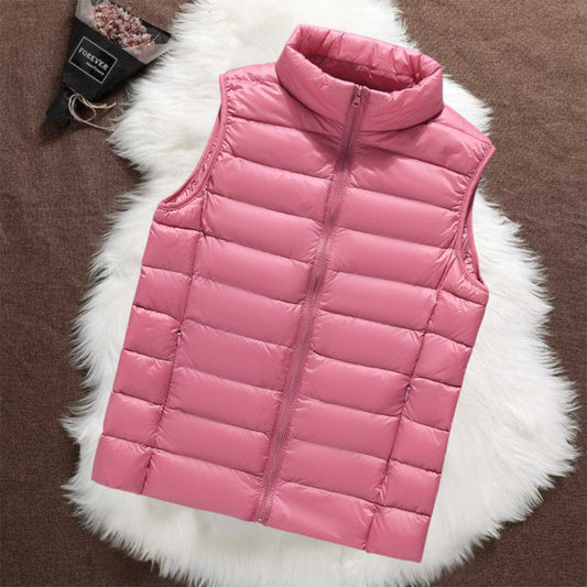 Isa Gewatteerd Gilet | Zalm