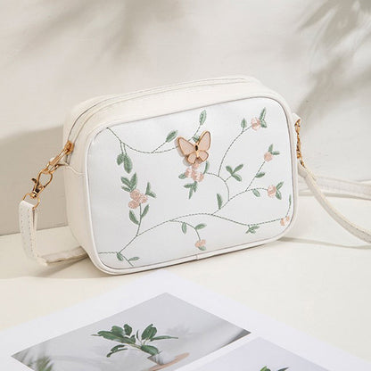 Casual Tas Met Geborduurd Bloemenpatroon