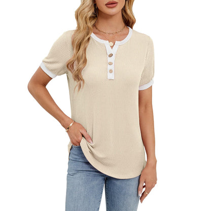 Callie Wafelsteek-Henley-Shirt