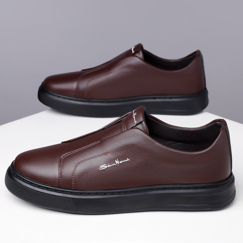 Leder Slipper Schuhe