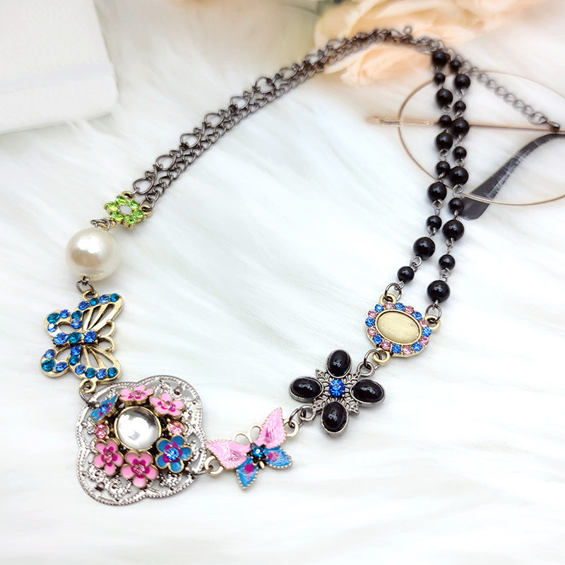 Vintage Etnische Vlinderketting