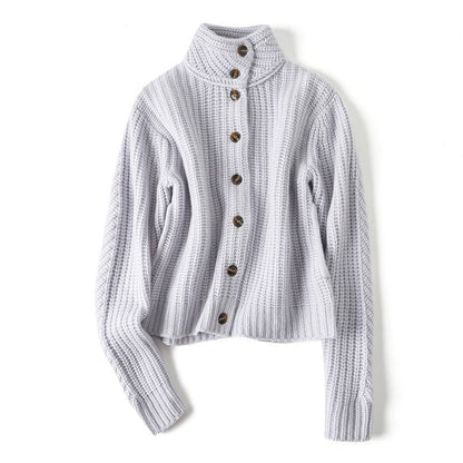 Vivienne comfortabel gebreid vest met knopen