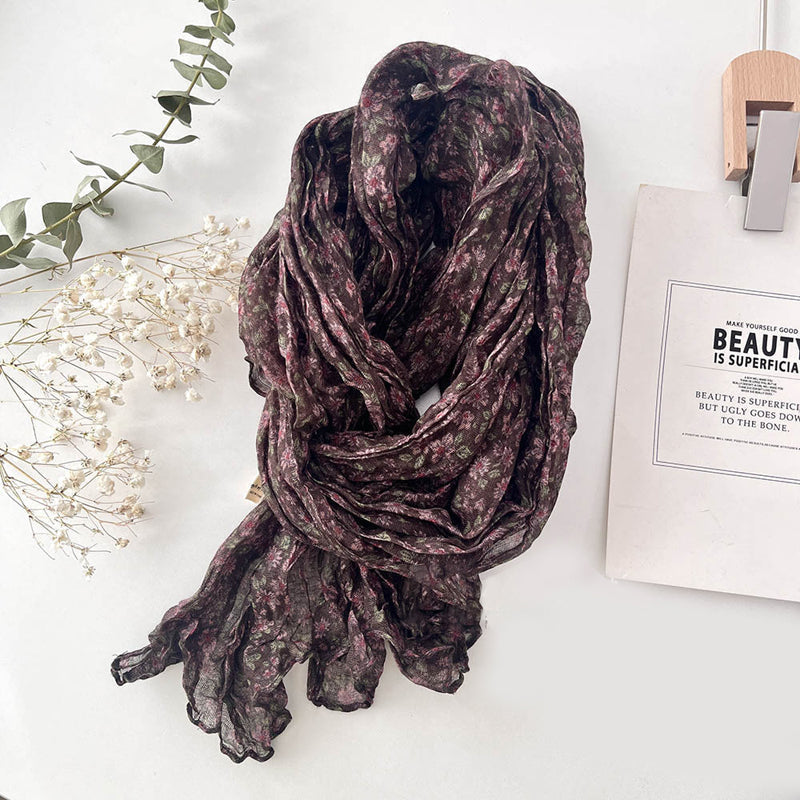 Vintage-Schal mit Blumenmuster