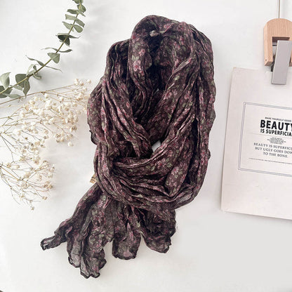 Vintage-Schal mit Blumenmuster