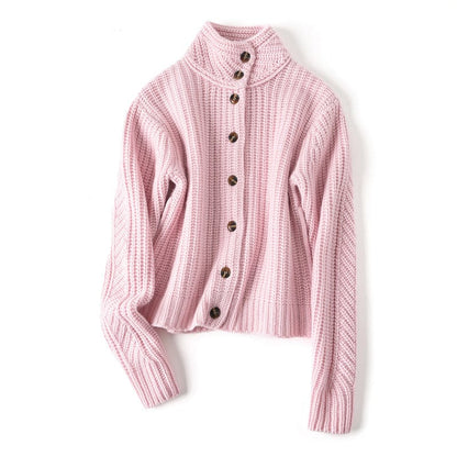 Vivienne comfortabel gebreid vest met knopen