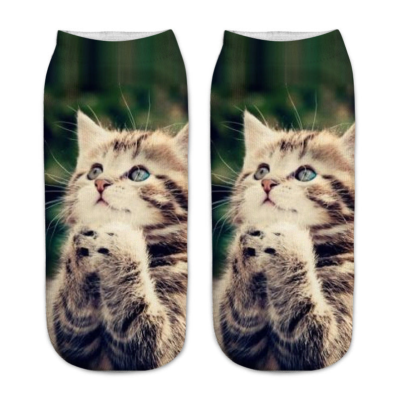 Sokken Met Kattenprint