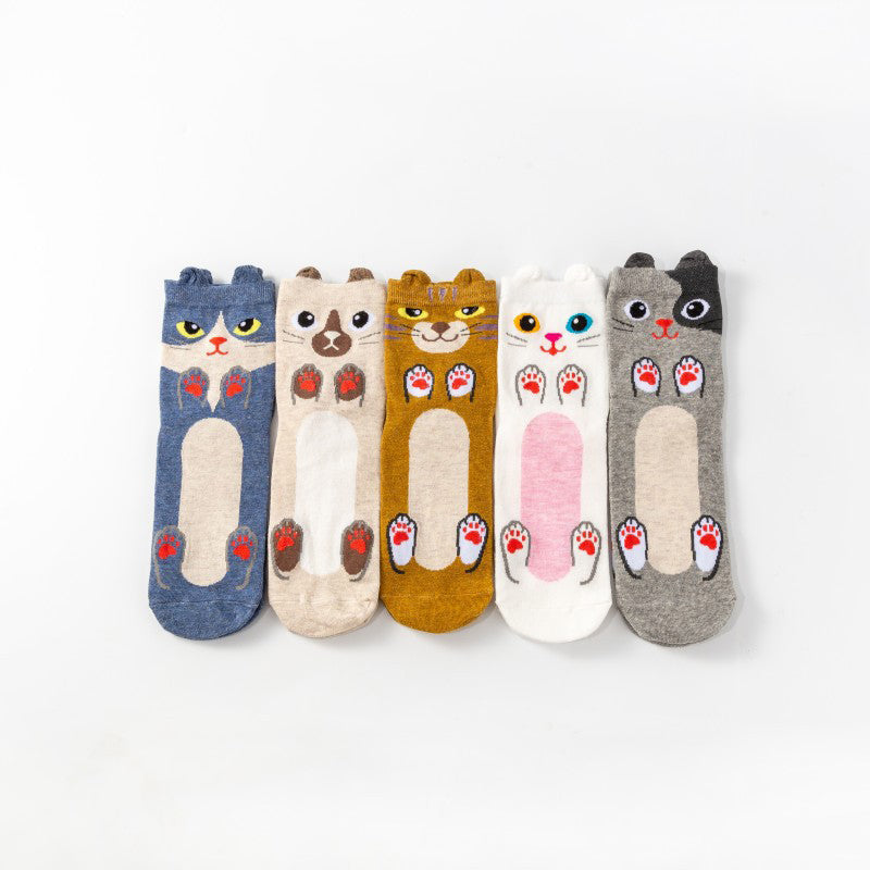Chaussettes De Chat De Dessin Animé