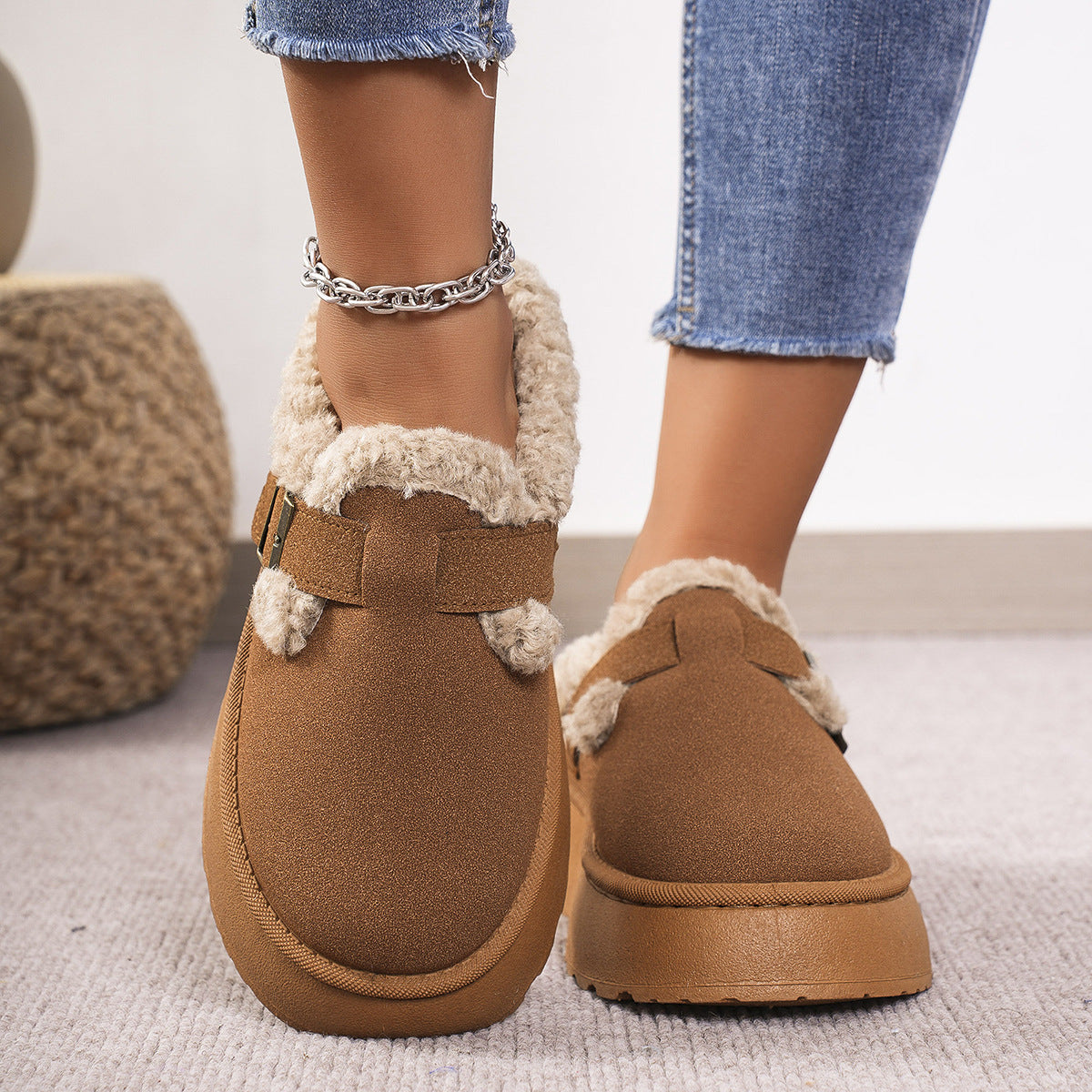 TAZA™ - Bequeme Plattform Mini Stiefel Hausschuhe
