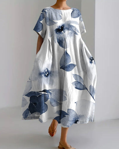 Lynette - De bloemen maxi-jurk