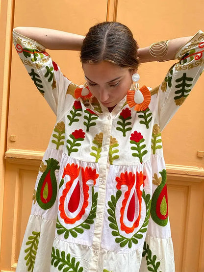 Käthe | Loose patchwork dress