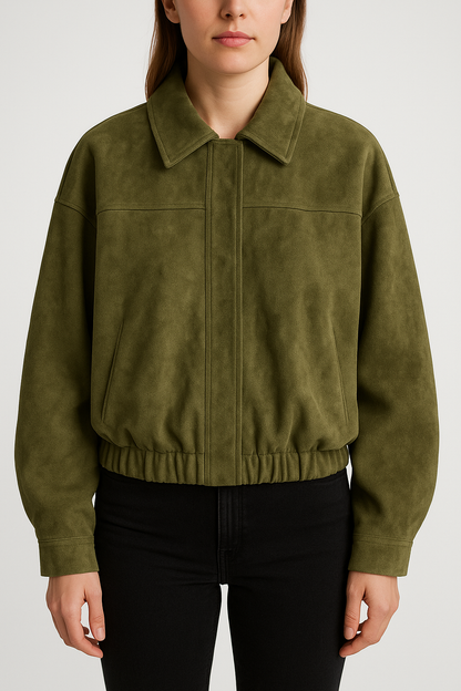 Georgina - Leichte Wildlederjacke