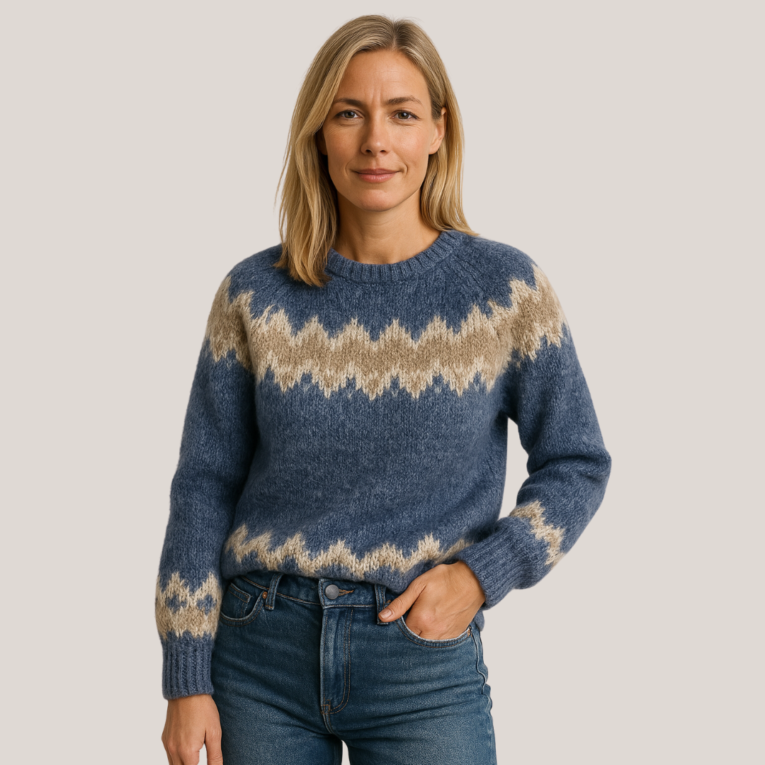 Mette | Skandinavisches Design – Weicher und Eleganter Pullover