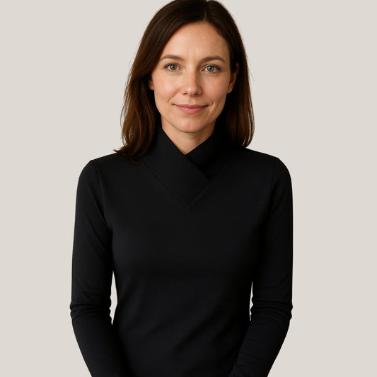 Mette | Eleganter Hochhalspullover mit Rollkragen