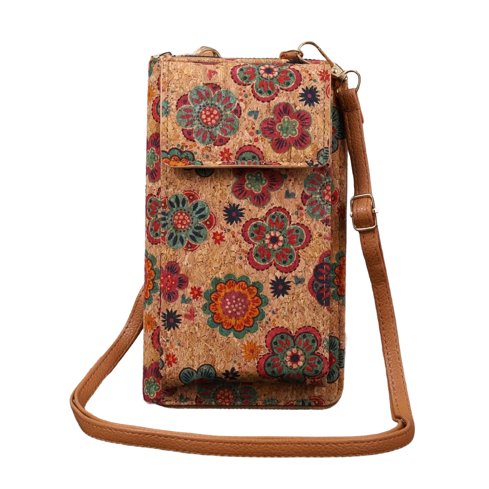 Nina | Boho-Blumen Accessoire Umhängetasche
