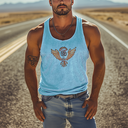 【Verzending binnen 24 uur】Heren klassieke casual Amerikaanse retro gebreide gestreepte tanktop 72799567K