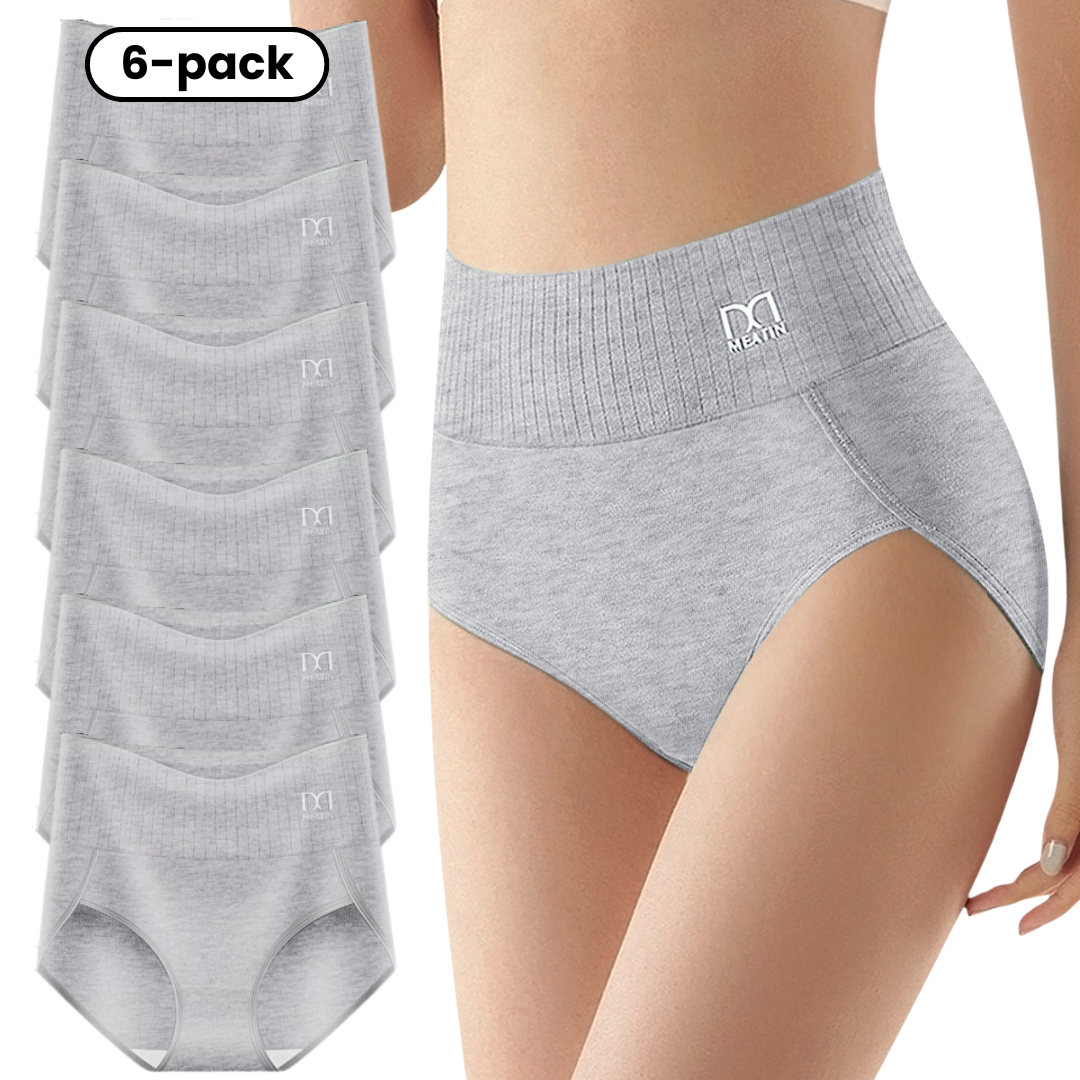 Shaplex™ – 6er-Pack Atmungsaktive & Bequeme Taillenslips mit Bauchstütze