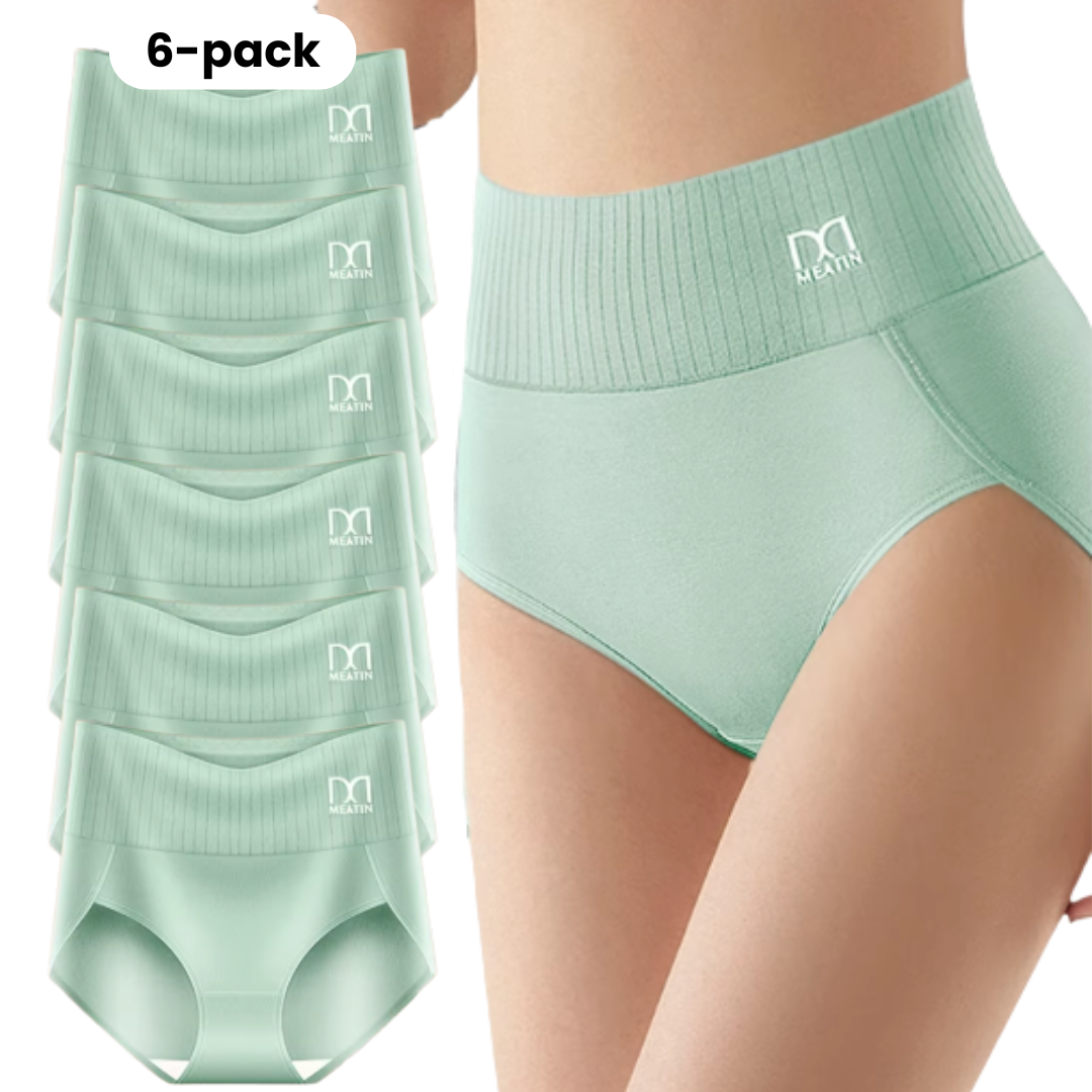 Shaplex™ – 6er-Pack Atmungsaktive & Bequeme Taillenslips mit Bauchstütze