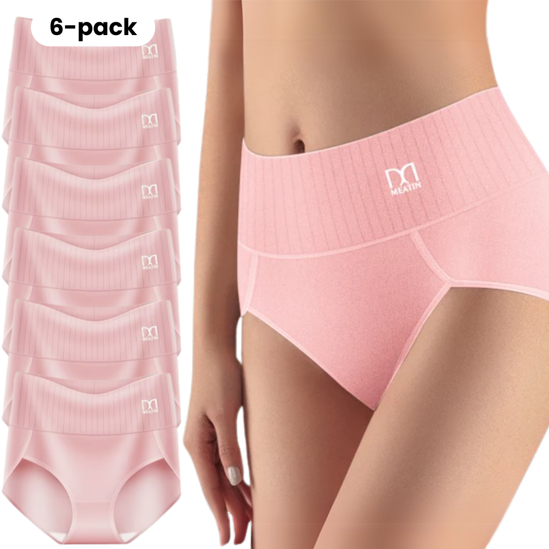 Shaplex™ – 6er-Pack Atmungsaktive & Bequeme Taillenslips mit Bauchstütze