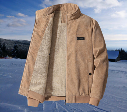 Poul™ - Retro-Cord-Sherpa-Jacke