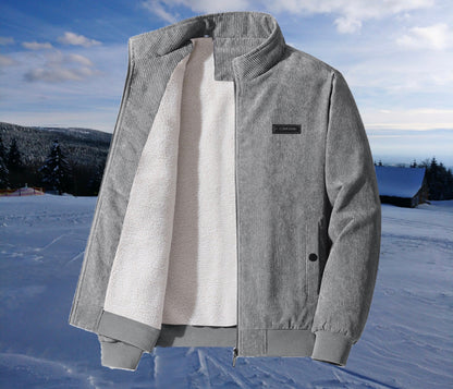 Poul™ - Retro-Cord-Sherpa-Jacke