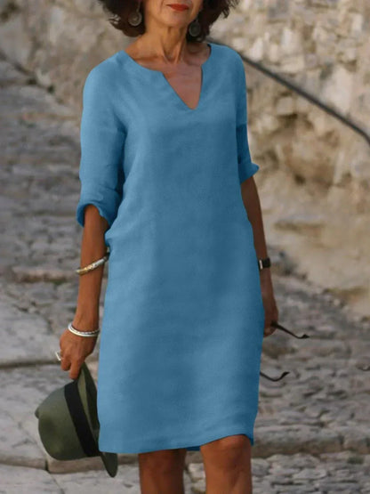 Maria | Elegantes Kleid mit V-Ausschnitt
