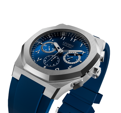 LEGOSS Horloge Blauw Editie Arabische Cijfers