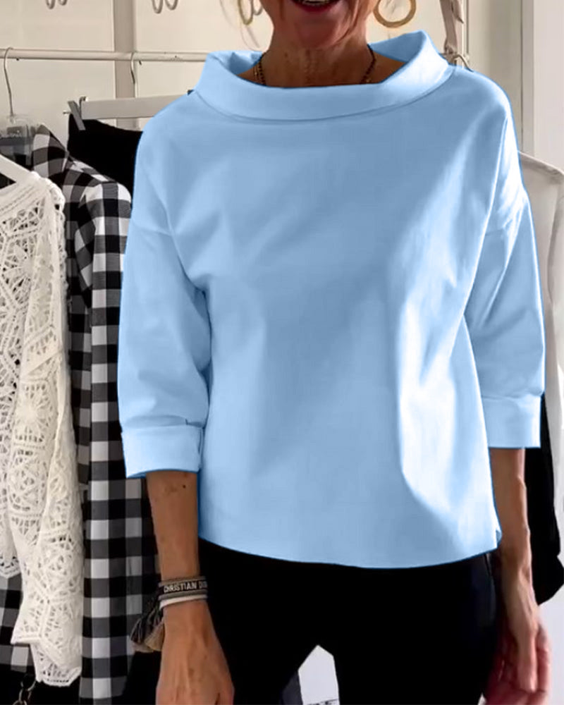 WIEBKE I COMFORTABELE 3/4-MOUWENBLOUSE