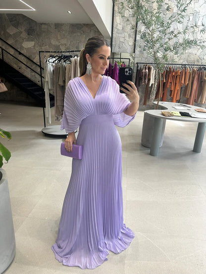 Paya | Elegantes Midikleid mit V‑Ausschnitt