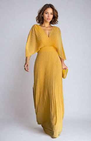 Paya | Elegantes Midikleid mit V‑Ausschnitt