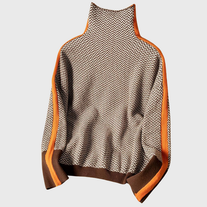 SILVIA™|HOHER KRAGEN PULLOVER