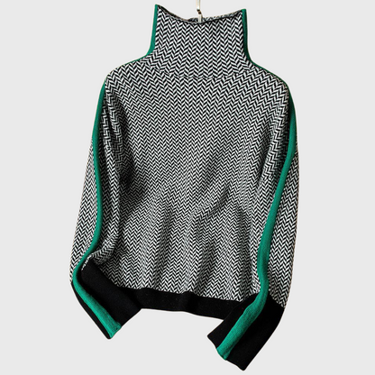 SILVIA™|HOHER KRAGEN PULLOVER