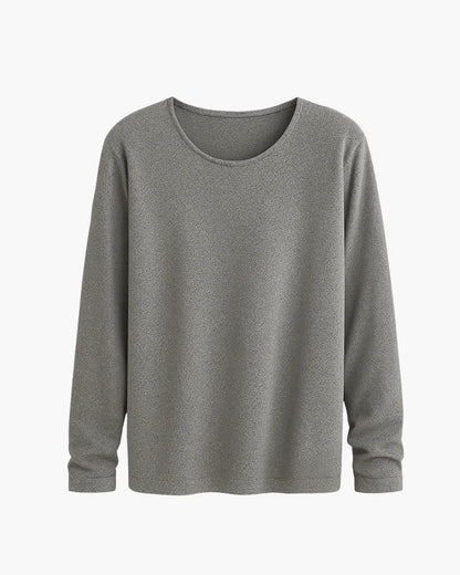 Aurel | Ademend gebreid T-shirt met lange mouwen