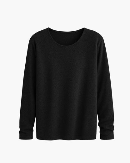 Aurel | Ademend gebreid T-shirt met lange mouwen