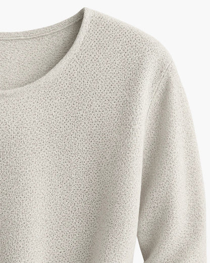 Aurel | Ademend gebreid T-shirt met lange mouwen