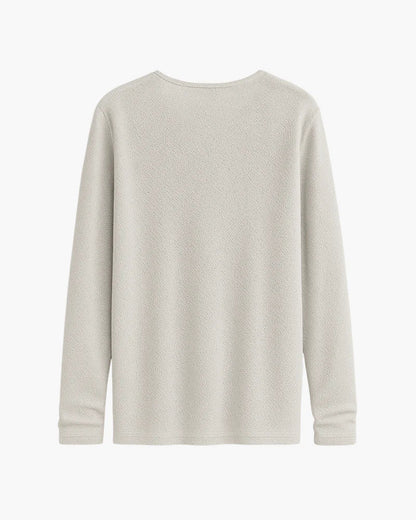 Aurel | Ademend gebreid T-shirt met lange mouwen