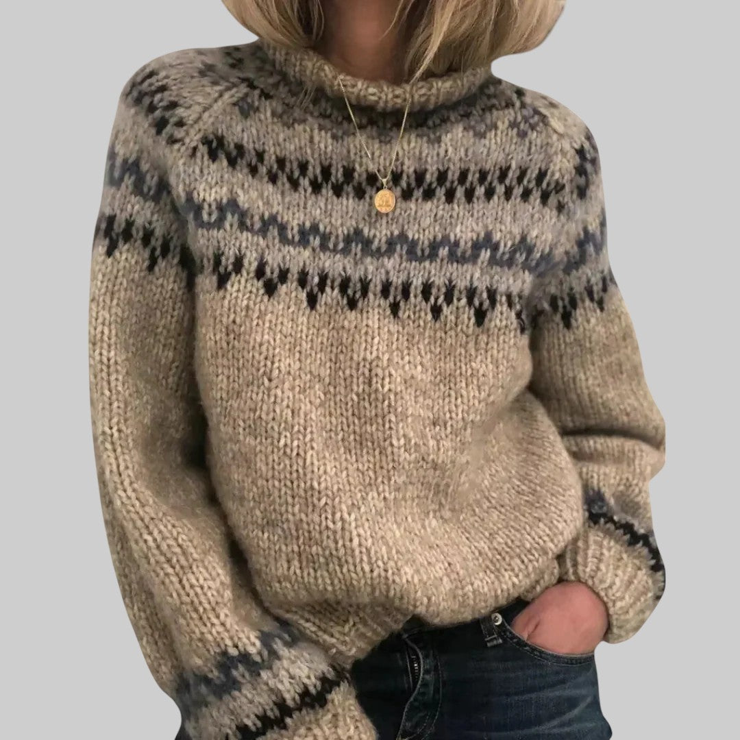 EMA | NORDIC KNITTED SWEATER FOR WOMEN