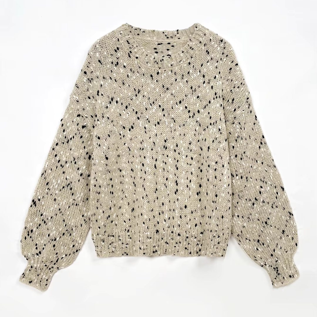 Ayla - Retro Pullover in eenkleurig