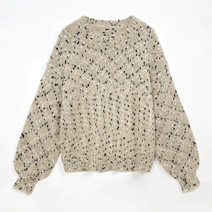 Ayla - Retro Pullover in eenkleurig