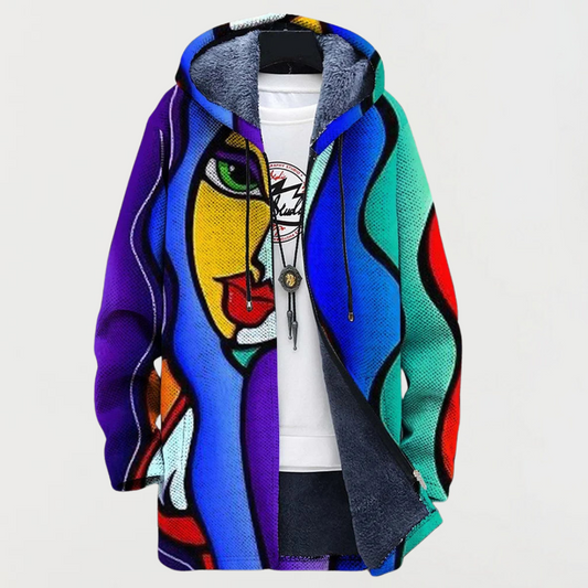 Lena | Bunter Kunst-Cardigan